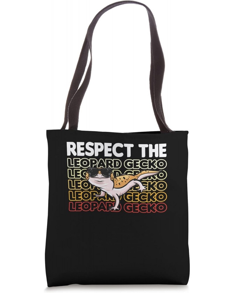 Respect The Leopard Gecko Tote Bag $13.39 Totes