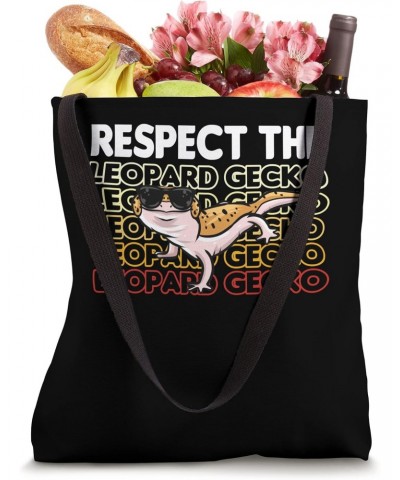 Respect The Leopard Gecko Tote Bag $13.39 Totes