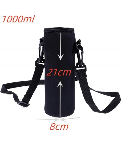 Water Bottles Pouch Bag Practical Lightweight Comfortable Multipurpose Bottle Carrier Bag with Removable Shoulder Strap,750ml...