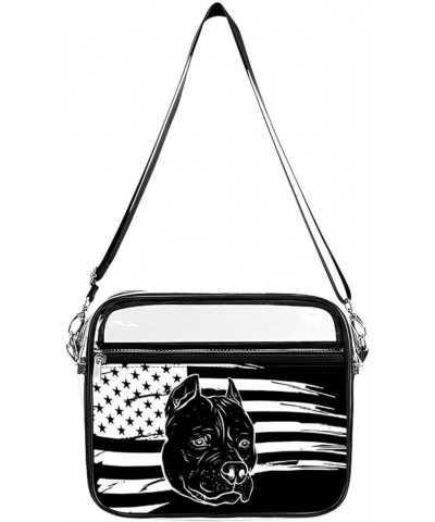 Large Fashion Shoulder Bag Transparent Crossbody Bag With Adjustable Strap Color132 $14.03 Totes