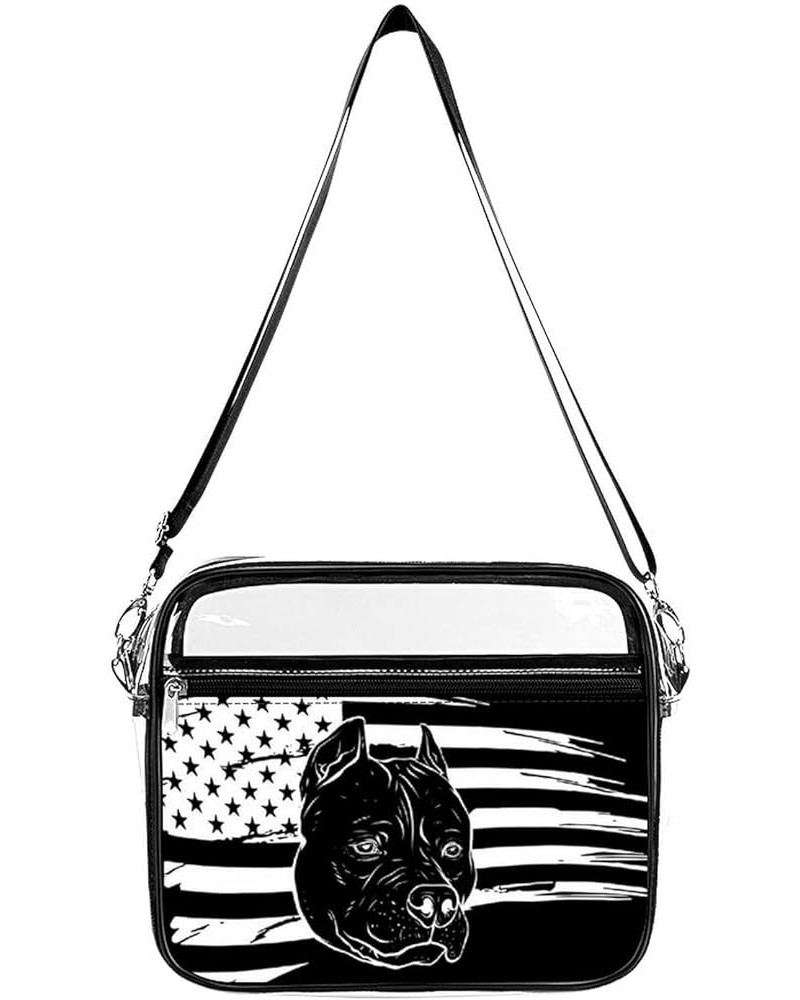 Large Fashion Shoulder Bag Transparent Crossbody Bag With Adjustable Strap Color132 $14.03 Totes