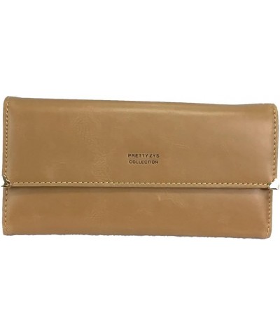 Leather Wallet with Heart Kaki $10.35 Wallets