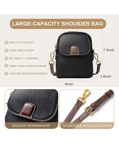 Small Crossbody Bags for Women Vegan Leather Purses Stylish Multi-Compartment Shoulder Bag with Adjustable Strap Ladies Bag B...