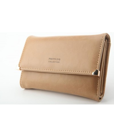 Leather Wallet with Heart Kaki $10.35 Wallets