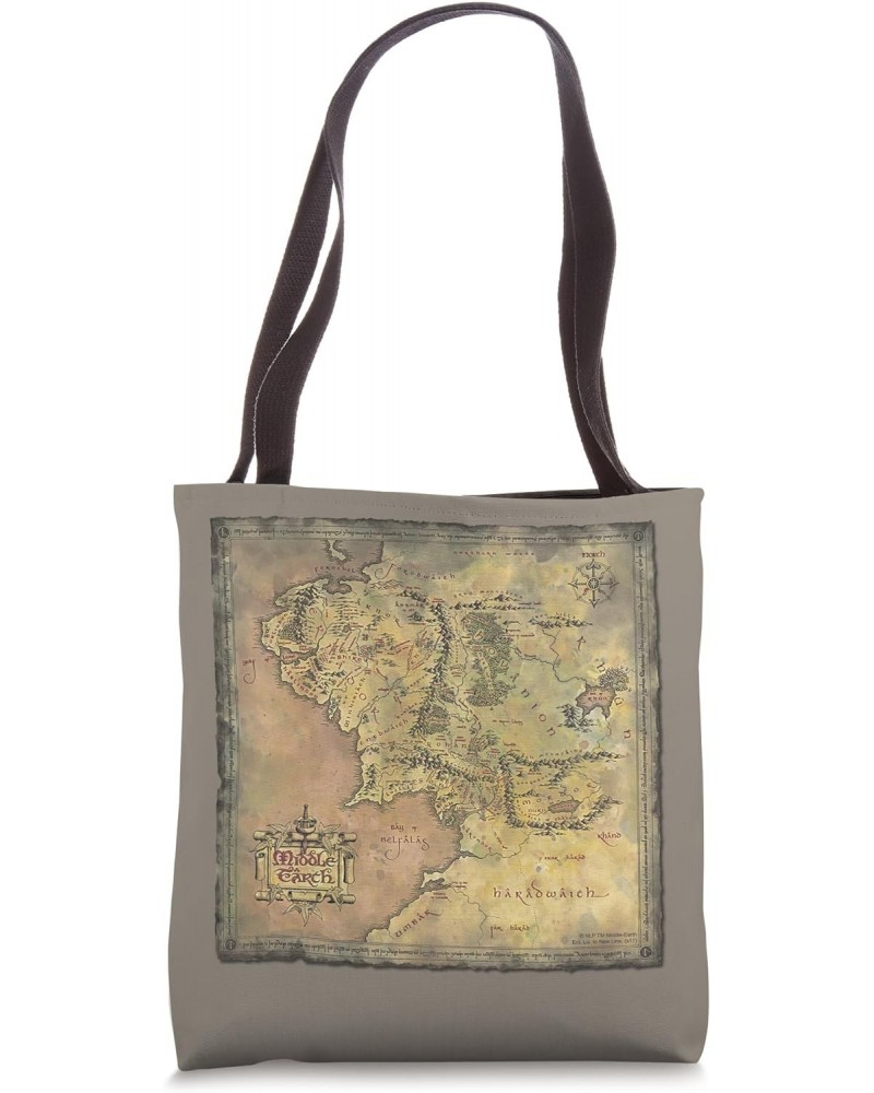 The Lord of the Rings Middle Earth Map Tote Bag $14.49 Totes