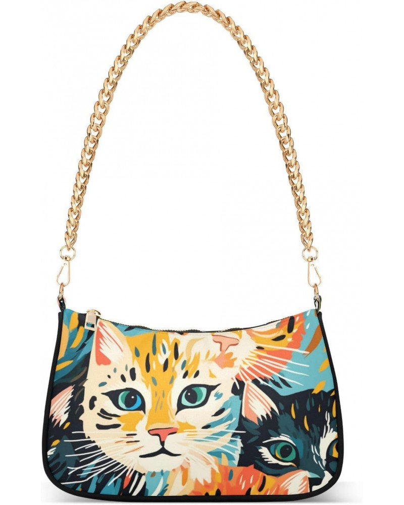 Shoulder Bags for Women Cats15 Hobo Tote Handbag Small Clutch Purse with Zipper Closure50 $17.97 Shoulder Bags