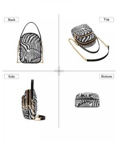 Joko lvery Zebra Black White Cross Body Purse Chain Shoulder Bag Crossbody Bags Handbag for Gifts Women Work $10.78 Crossbody...