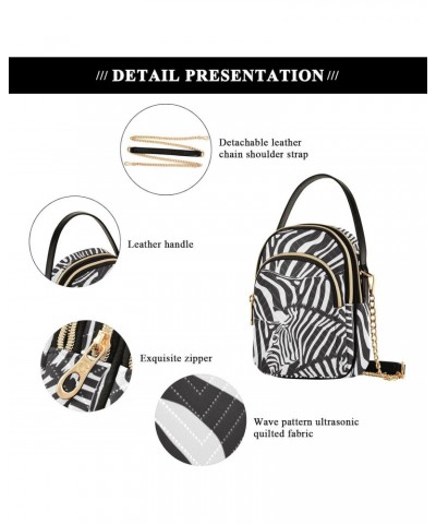 Joko lvery Zebra Black White Cross Body Purse Chain Shoulder Bag Crossbody Bags Handbag for Gifts Women Work $10.78 Crossbody...