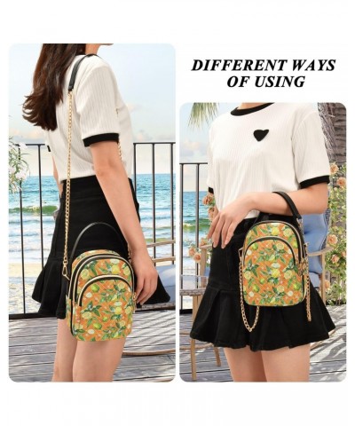 Yellow Lemon Orange Small Crossbody Bags for Women Adjustable Strap Purses Travel Handbags 20855602 $13.00 Crossbody Bags