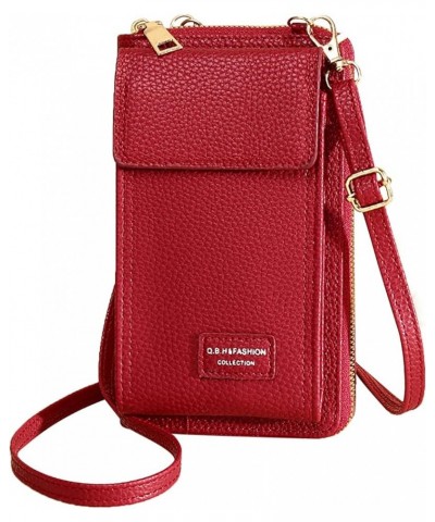 Bags Bag Zipper Mobile Body Women's Bags Single Phone Fashion Shoulder Messenger Bags Shoulder Bag Tote for Women Red $7.69 T...