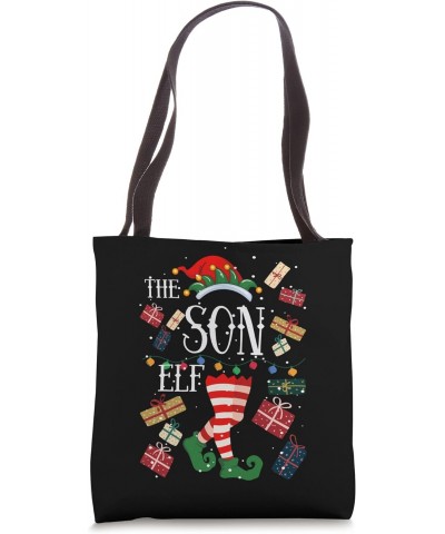 Son Elf Matching Family Group Christmas Pajama Tote Bag $10.92 Totes