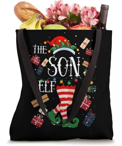 Son Elf Matching Family Group Christmas Pajama Tote Bag $10.92 Totes