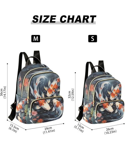 Three Carp Lotus Pond Fashion Travel Backpack for Women Multi Pockets Lightweight Purse for Women-S Multicolor Medium $15.19 ...