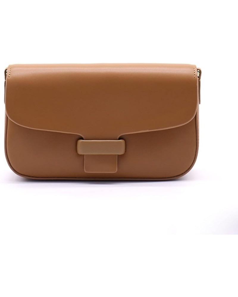 Women's Underarm Bag Leather Women's Bag Shoulder Small Square Bag Handheld Messenger Bag(COF Color) Caramel Color $31.96 Sho...