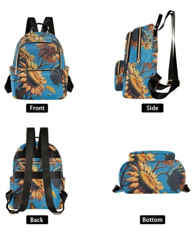 Medium Fashion Backpack for Women Sunflower Sunny Day Print Ladies Travel Daypack Aesthetic Shoulder Bag 11.4×6.1×14.1 IN $19...