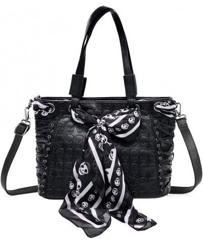 Tote Bags for Women Skull Print Purse Leather Shoulder Bag Satchel Hobo Handbags Punk Totes & Skull Handkerchief Skull $40.94...