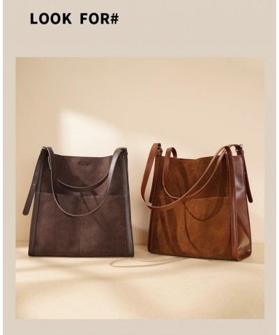 Genuine leather bag for women, fashionable large capacity portable armpit bag for women Roman Brown $33.30 Handbags