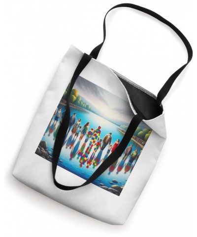 Autism Awareness Reflections Support Acceptance World Puzzle Tote Bag $13.42 Totes