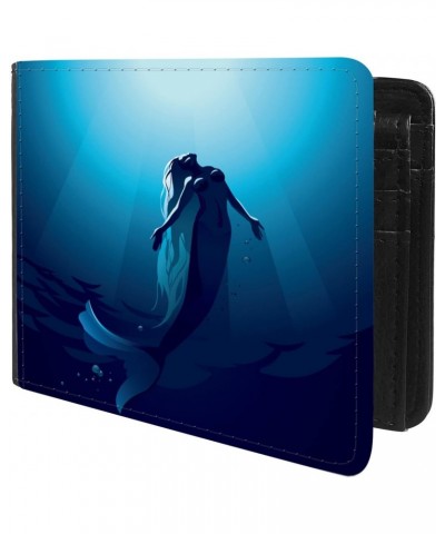 Unique Desige Pattern - Underwater Mermaid, Slim Front Pocket Wallet Billfold RFID Blocking $8.34 Wallets