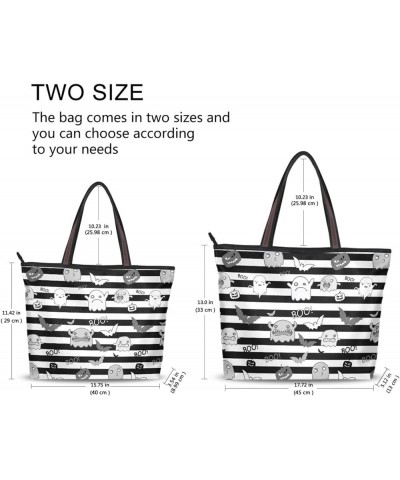 Tote Bag Women Handbag Stylish Tote Handbag for Women Hobo Bag Printed Handbag Tote Bag Cute Little Monster $9.20 Totes