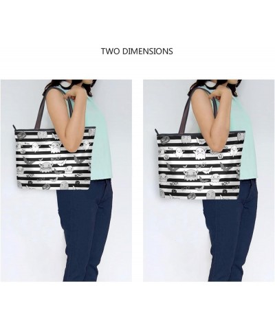 Tote Bag Women Handbag Stylish Tote Handbag for Women Hobo Bag Printed Handbag Tote Bag Cute Little Monster $9.20 Totes