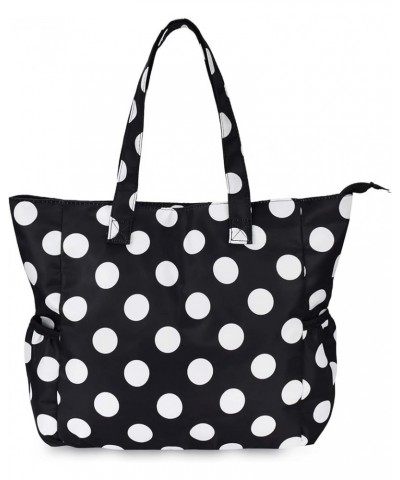 Shoulder Tote Bag For Nurses Teachers Work Gym Travel Beach Women With Large Capacity Waterproof White Dots $15.17 Totes