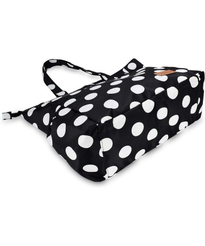 Shoulder Tote Bag For Nurses Teachers Work Gym Travel Beach Women With Large Capacity Waterproof White Dots $15.17 Totes