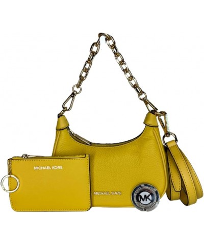 Cora Mini Zip Pouchette Crossbody bundled with Zip Coin Wallet and Purse Hook (Daffodil) $94.35 Crossbody Bags