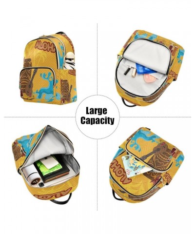 Fashion Backpack Mini Backpack Purse Casual Daily Backpack Hawaiian Masks for Travel for College Work Small $14.62 Backpacks