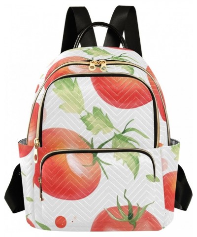 Mini Backpack Purse for Women, Red Tomatoes Travel Bag Casual Daypack Shoulder Bag Small $14.40 Backpacks