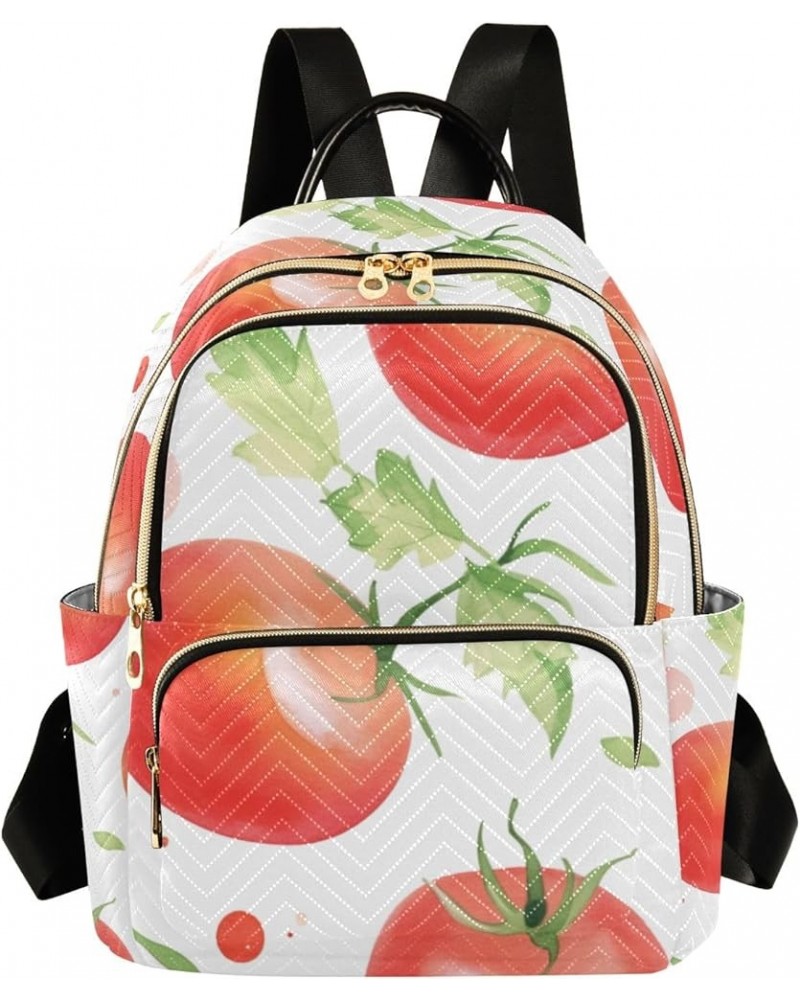 Mini Backpack Purse for Women, Red Tomatoes Travel Bag Casual Daypack Shoulder Bag Small $14.40 Backpacks