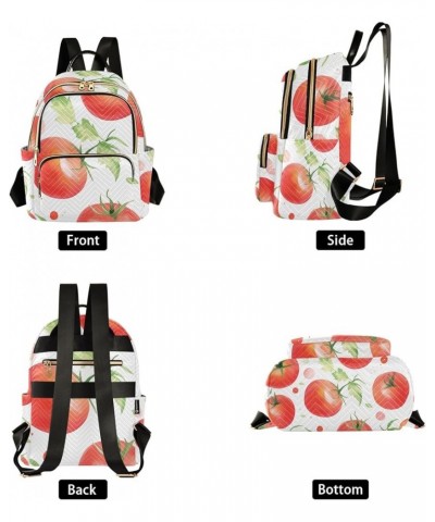 Mini Backpack Purse for Women, Red Tomatoes Travel Bag Casual Daypack Shoulder Bag Small $14.40 Backpacks