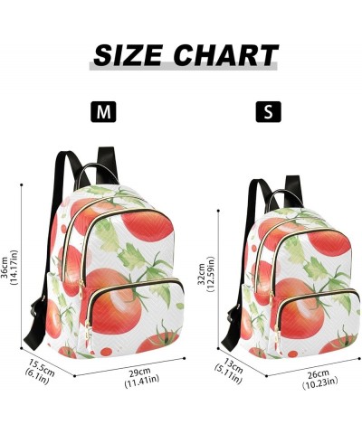 Mini Backpack Purse for Women, Red Tomatoes Travel Bag Casual Daypack Shoulder Bag Small $14.40 Backpacks