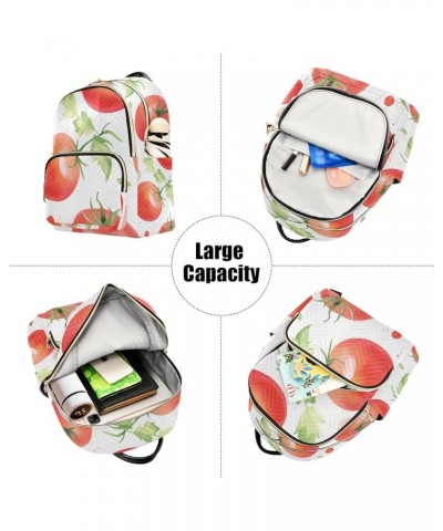 Mini Backpack Purse for Women, Red Tomatoes Travel Bag Casual Daypack Shoulder Bag Small $14.40 Backpacks