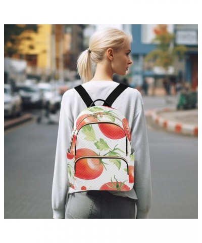 Mini Backpack Purse for Women, Red Tomatoes Travel Bag Casual Daypack Shoulder Bag Small $14.40 Backpacks