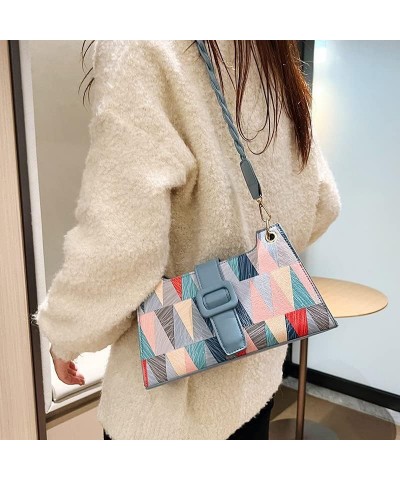 Shoulder Bag Purse Handbag Hobo Bag For Women Small Tote Bag Colourful Bag Great Gifts (blue) Blue $19.54 Totes