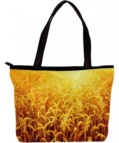 Handbag Autumn Yellow Grain Ear Size: 11.8x4.1x15.4 inches storage bag Handbag $11.69 Handbags