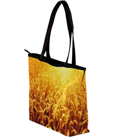 Handbag Autumn Yellow Grain Ear Size: 11.8x4.1x15.4 inches storage bag Handbag $11.69 Handbags