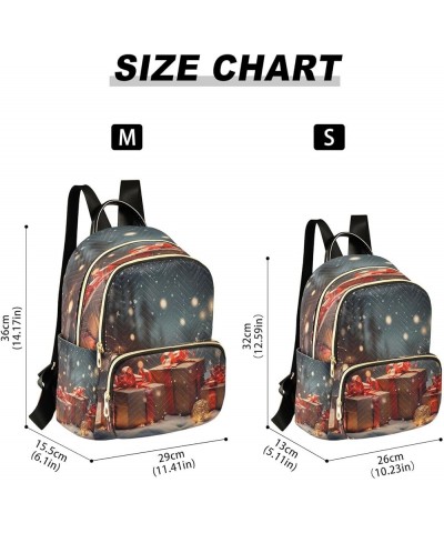 Snowman Gift Merry Christmas Women Backpack Purse Ladies Fashion Shoulder Bag Daypack Travel Bag 10L Medium $19.94 Backpacks