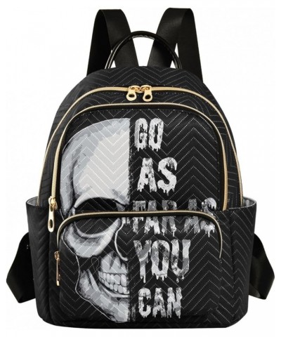 Skull Women's Backpack Purse Causal Daypack Work Travel College Business Trip Bag Shoulder Bag Medium $17.27 Backpacks