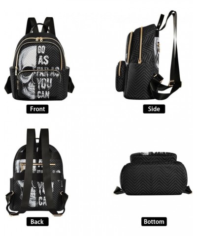 Skull Women's Backpack Purse Causal Daypack Work Travel College Business Trip Bag Shoulder Bag Medium $17.27 Backpacks