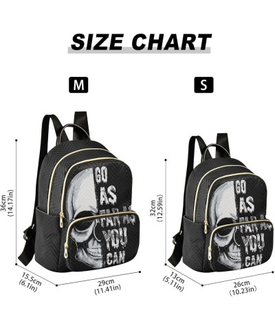 Skull Women's Backpack Purse Causal Daypack Work Travel College Business Trip Bag Shoulder Bag Medium $17.27 Backpacks