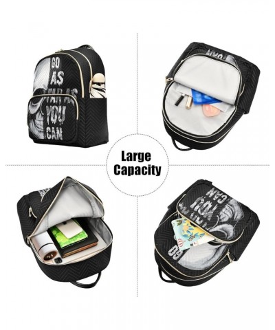 Skull Women's Backpack Purse Causal Daypack Work Travel College Business Trip Bag Shoulder Bag Medium $17.27 Backpacks