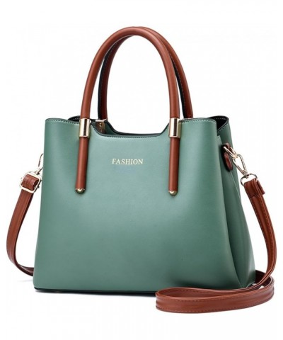 Fashion Handbags for Women PU Leather Satchel Bags Top Handle Crossbody Bags Cyan $21.56 Handbags