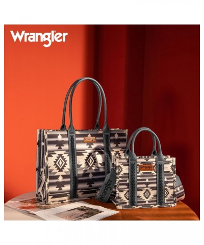 Wrangler Tote Bag for Women Aztec Top Handle Satchel Purse and Crossbody Shoulder Purse with Guitar Strap $47.24 Totes