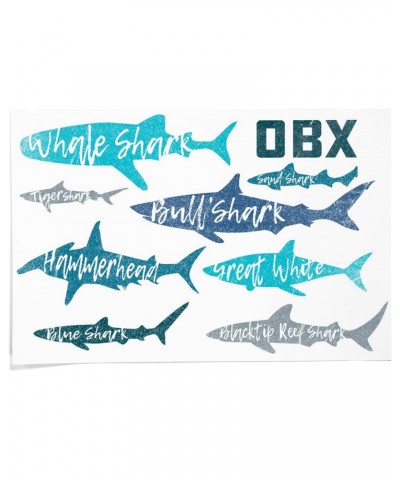 24x36 Inch Giclee Print, Outer Banks, North Carolina, Shark Name Pattern $29.49 Totes