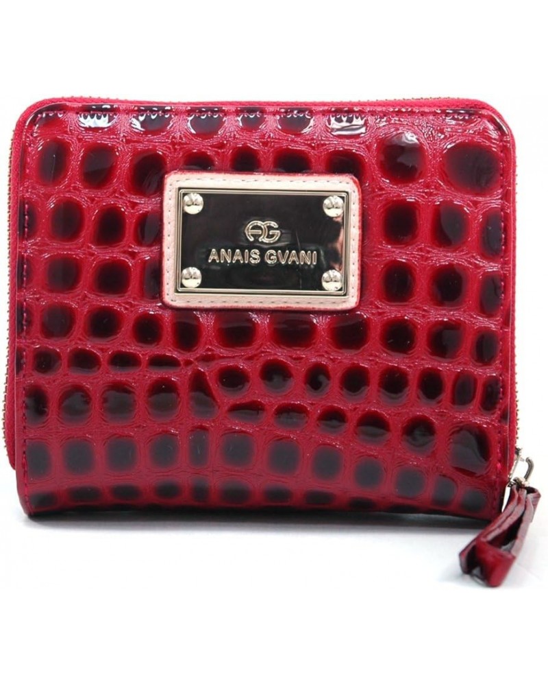 By Dasein Women Croco Embossed Bi-fold Wallet Purse Card Case (281 Black) 288 Red $9.85 Wallets