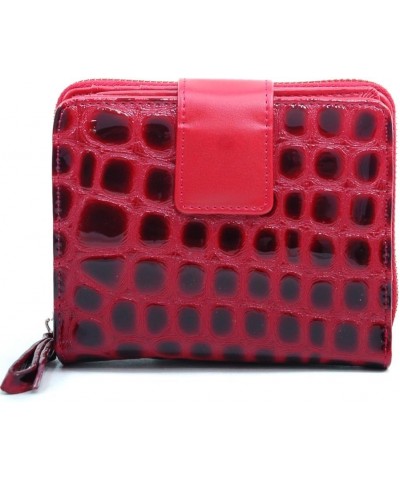 By Dasein Women Croco Embossed Bi-fold Wallet Purse Card Case (281 Black) 288 Red $9.85 Wallets