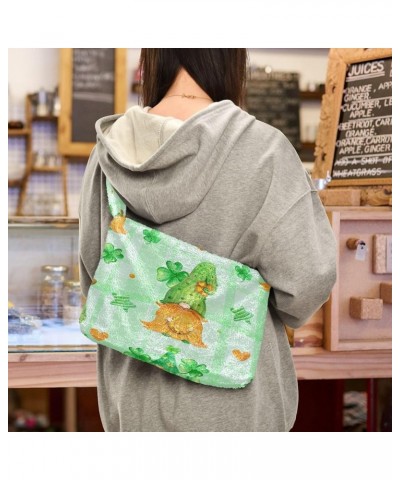 Fluffy Crossbody Bag for Women,Polyester Crossbody Bag Fluffy Tote Bag Lady Shoulder Bag 30 $10.80 Shoulder Bags