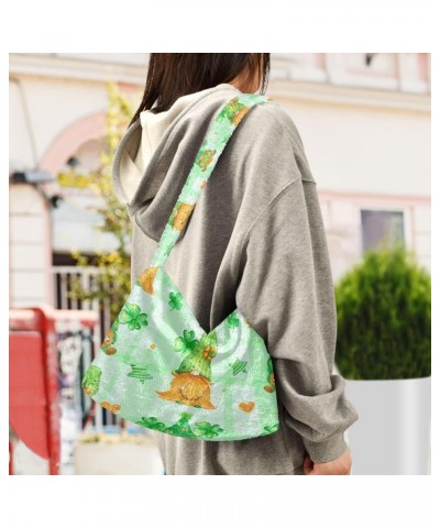 Fluffy Crossbody Bag for Women,Polyester Crossbody Bag Fluffy Tote Bag Lady Shoulder Bag 30 $10.80 Shoulder Bags